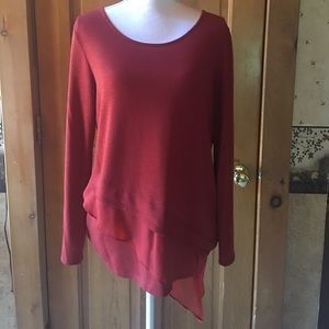 Long Sleeve Knit Blouse